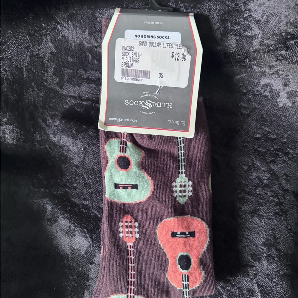Socksmith Guitar Pattern Socks - Picture 2 of 3